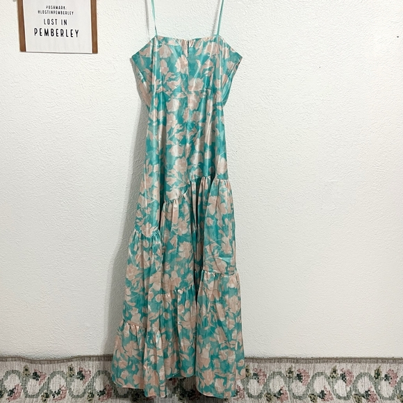 🚨NWT Hutch Anthropologie Phoebe Floral Strapless Maxi Dress - Picture 10 of 12
